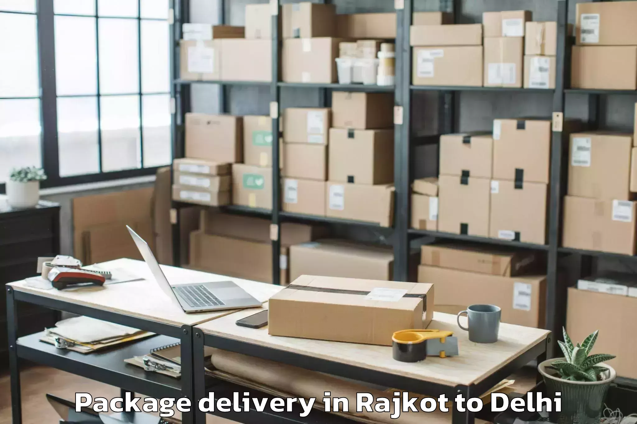 Book Your Rajkot to Krishna Nagar Package Delivery Today